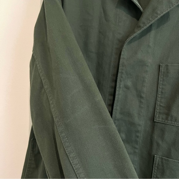 Frame Cotton Utility Workwear Jacket in Rifle Green Size Large - Picture 10 of 13